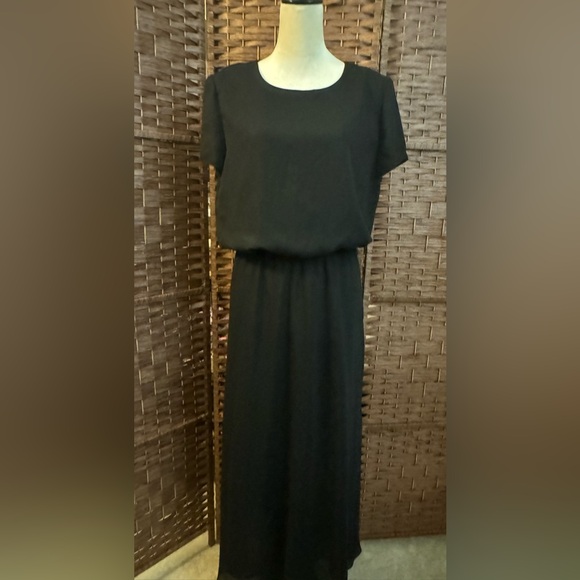 Positive Attitude Woman’s Long Formal Black Dress Size 12 - Picture 9 of 12